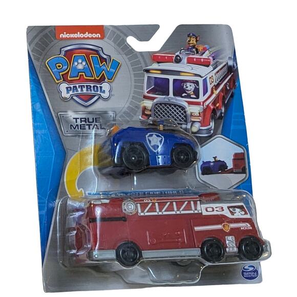 PAW Patrol True Metal Marshall Ultimate Fire Truck Chase New 2022 Diecast Set - Picture 4 of 5